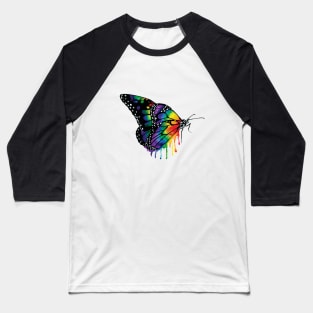 Rainbow Butterfly Baseball T-Shirt